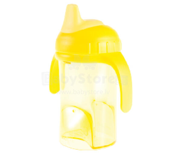 Difrax Art.704 Yellow NEW Non-spill cup with soft 250 ml