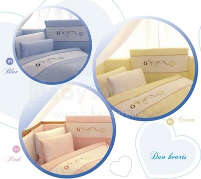 TUTTOLINA - комплект детского постельного белья 'Duo Hearts (шитье)' , одеяло + подушка , желтый цвет