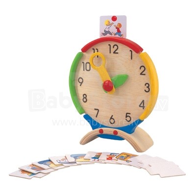 51220 Pulkstenis koka Plan Toys (Plan Toys Wooden Clock)