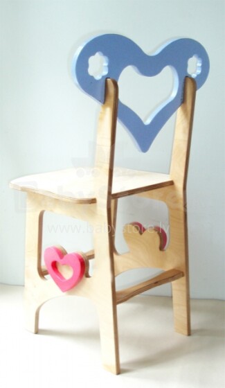 WoodyGoody menas. 17304 kėdės spalvos „širdis“