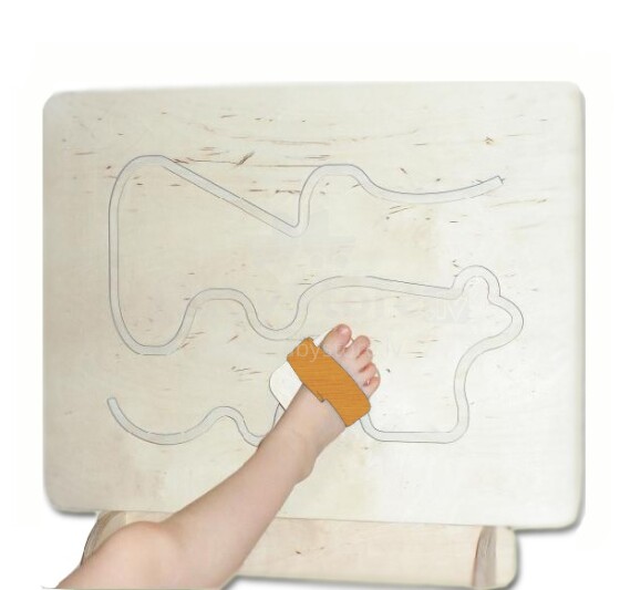 WoodyGoody menas. 17395 Vaikų lentos mažoms ir didelėms variklinėms kojoms kurti