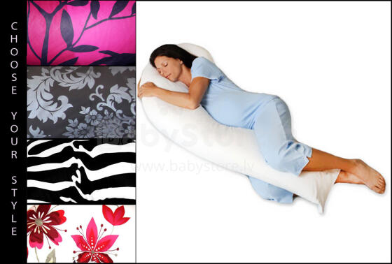 La Bebe™ Flopsy Pillow Art.18806 Cotton Nursing Maternity Random Colors Big snoogle maternity pillow ,180 cm