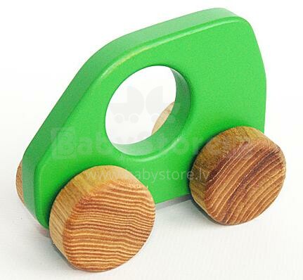 Eco Toys Art.11003 Bērnu rotaļu zaļš auto no koka