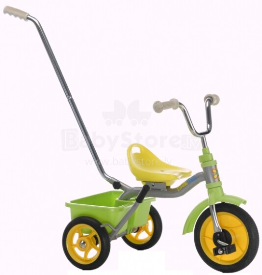 ITALTRIKE 10” Transporter Passenger Flower Power Classic GREEN Детский трёхколёсный велосипедик