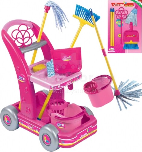 Faro Vileda rotaļu saimniecības komplekts pink  48cm 6778