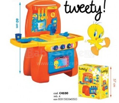 „Faro“ vaikų žaidimų virtuvė „Tweety“ 60 cm 4550