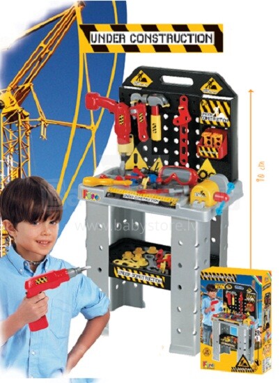 „Faro“ vaikų žaidimų įrankių stalas 90cm 4365