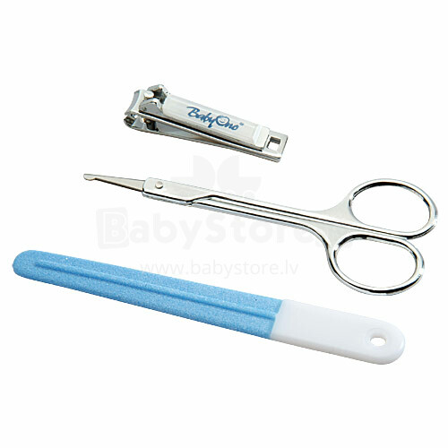 BabyOno Art.068 Baby manicure set: nail file, scissors, clippers