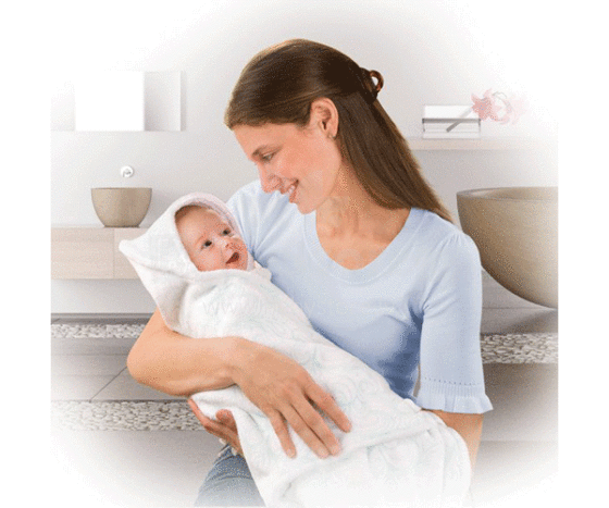 Vasaros kūdikis Apdovanotas „Lil 'Luxuries®“ vonios suvyniojimo rankšluostis „Aqua Baby“ rankšluosčiu su gaubtu 60644