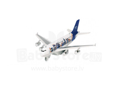 „Goki“ lėktuvas Art. VG12144 Lėktuvas, lengvas, garsinis (baltas / mėlynas)