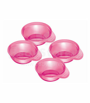 TOMMEE TIPPEE - 4 weaning bowls (rose)