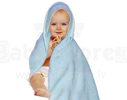 ANIA - полотенце с капюшоном (голубой/оранжевый, розовый, крем)