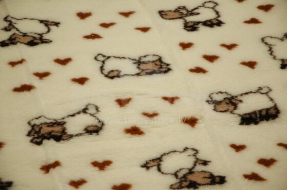 Kampol тёпленький пледик одеяльце на натуральной овчинке Merynos 95x135