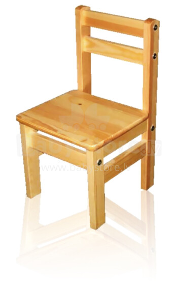 ARA Детский стул со спинкой из массива сосны