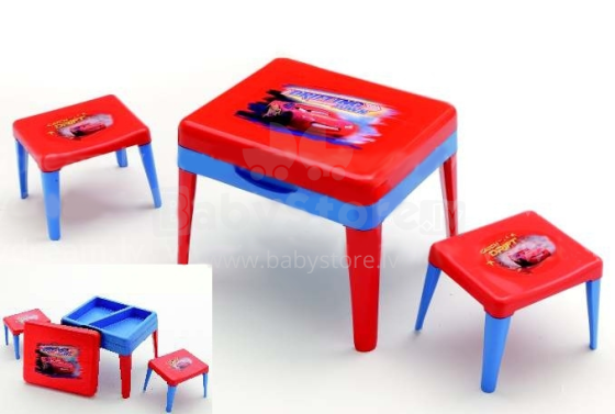 Disney Cars мультифункциональный столик + 2 стула из серии Тачки(LA8009271007512)