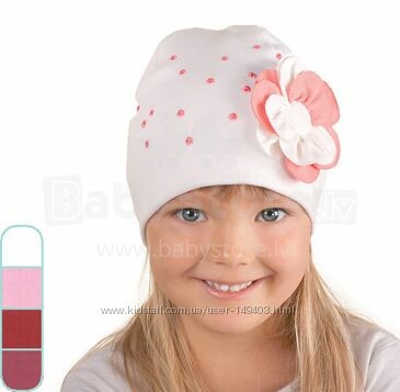 Pupill Dagna детская хлопковая шапочка с ушками Весна-лето