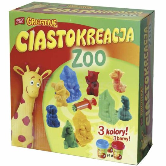Easy Stationery Zoo 88967 Комплект пластилина с отпечатками и аксессуарами