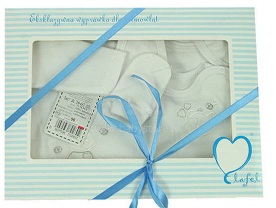 Lafel комплектик для новорождённых из 6-ти частей в подарочной упаковке,100% хлопок, Art. 280