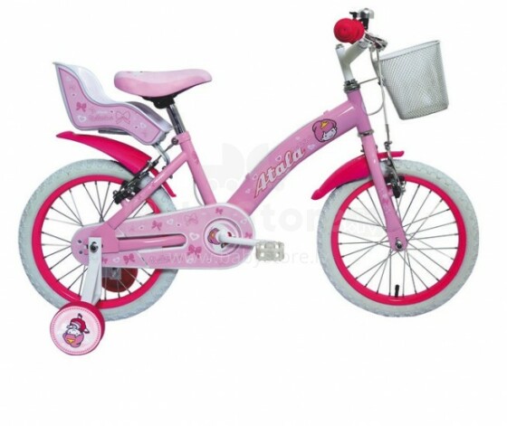 Atala Balerina 12'' Детский Двухколёсный велосипед со вспомогательными колёсами (четырёхколёсный) с 2ух лет
