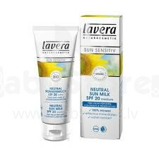  LAVERA Sun Sensitive Neutral Sauļošanās pieniņš jūtīgai ādai SPF20 75ml 
