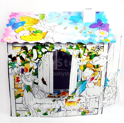 REX S.J Fairy House Kartona krāsojamā māja