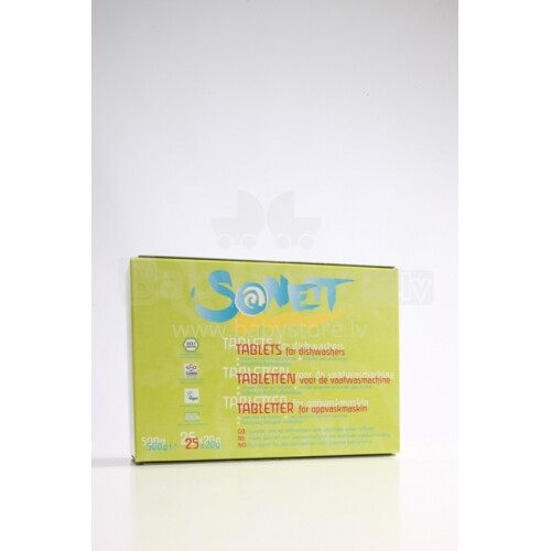 „Sonett“ tabletės indaplovėms (25 x 20g) 800 vnt. DE4028