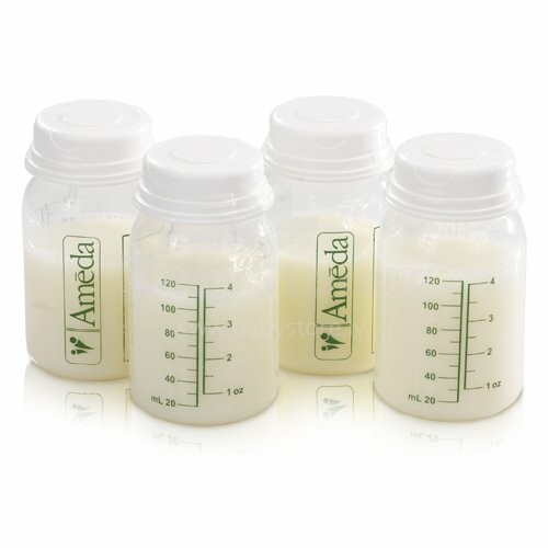 Ameda Breast Milk Storage Bottles - 4 count 