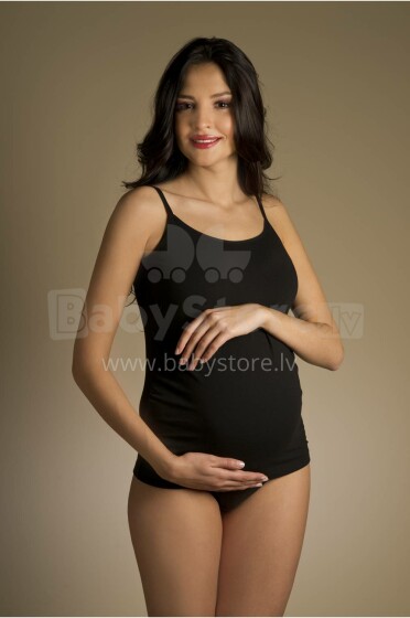 CHEZ ELLE 8561 Thin Strap Maternity Camisole Топ для беременных  Black