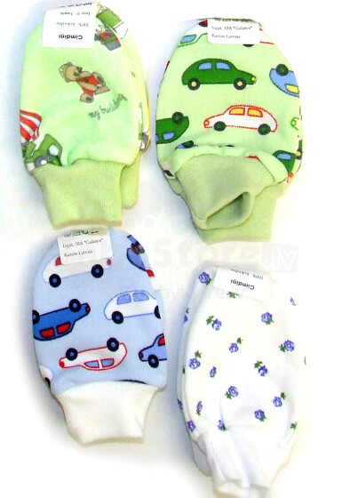 Galatex Boy Детские тепленькие хлопчатобумажные руковички/варежки для новорожденных