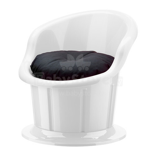 „Ikea POPPTORP 199.030.37“ apvali kėdė su pagalvėle (lauke arba viduje)