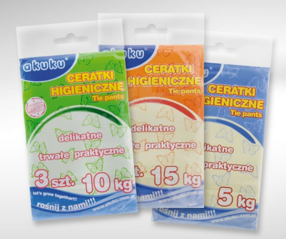 Akuku A0028 Newborn 0-5kg Tie pants bērnu mīkstas vaskadrānas autiņbiksītes 3gb.