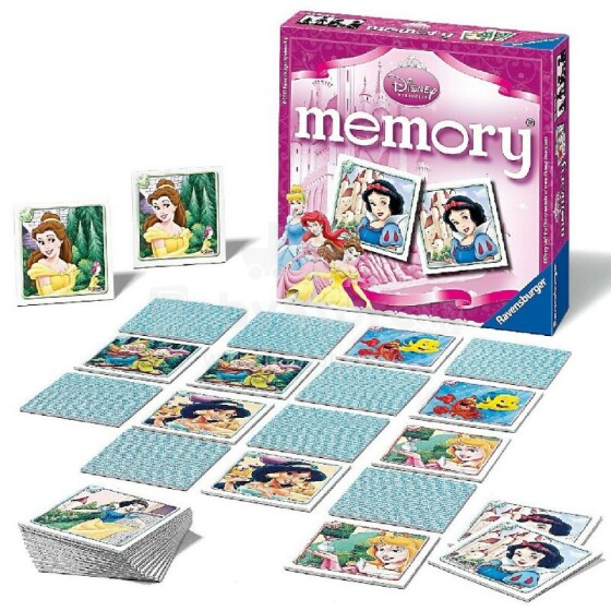 „Ravensburger Mini Memory 224036 Princess Game Domino“