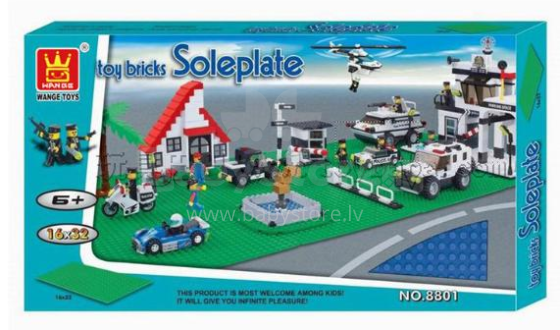 Toy Bricks Soleplate T1100 - база для строительных кубиков 16x32cm