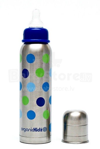 ORGANICKIDZ Eco Organic vaikiškas butelis - nerūdijančio plieno termosas (270ml)