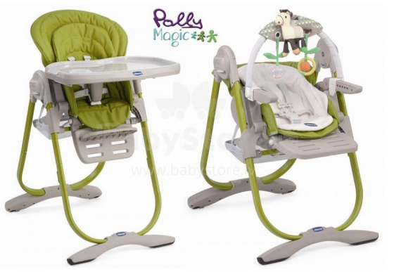 Chicco Polly Magic bērnu barošanas krēsliņš 2013 [Lime] 79090.55