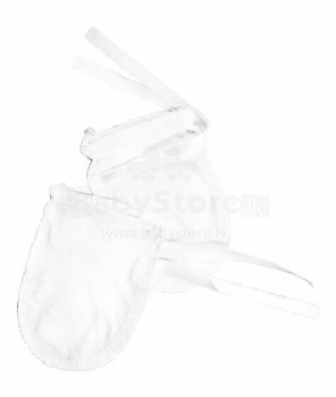 BabyCalin детские хлопчатобумажные руковички/варежки для новорожденных белые BBC372401