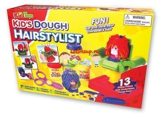 Kids Dough 11604 Hair Stylist Komplekts Mazais frizieris (14 piederumi)