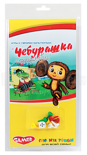 „Fancy Toys Gamer 9039B Soyuzmultfilm“ stalo žaidimas „Cheburashka“ ir „Krokodilas Gena“