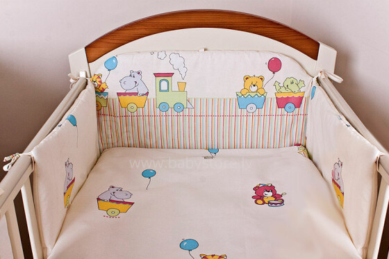 Puchatek Bērnu gultiņas aizsargapmale 180 cm