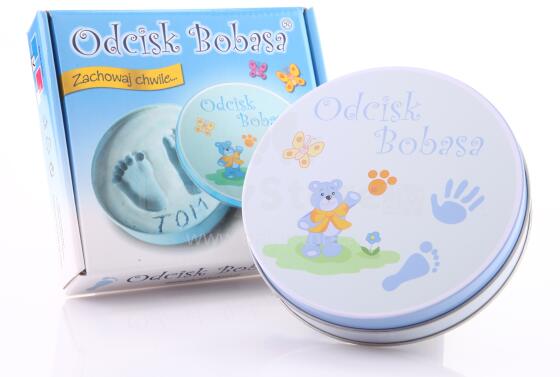 Odcisk Bobasa Magic Box medalis ar mazuļa kājiņu nospiedumu