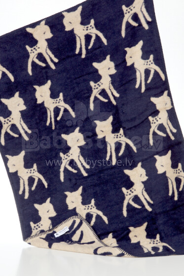 Pasakiškas „Goose Bambi Organic“ natūralios medvilnės antklodė / antklodė vaikams 75x100 cm