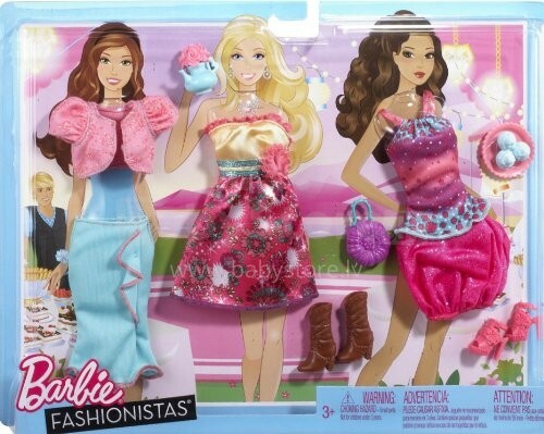 „Mattel Barbie Fashionista N8322 Barbie“ madingi drabužiai