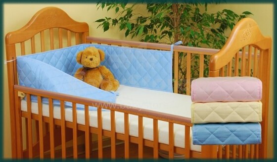 GEBI Kokvilnas apmalīte bērna gultiņai 180 cm 