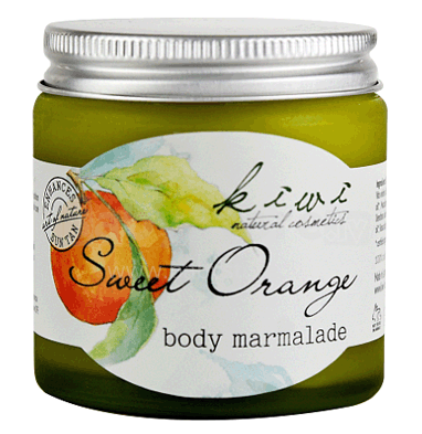 KIWI Natural Cosmetics 90012 Saldā apelsīna ķermeņa marmelāde 120ml