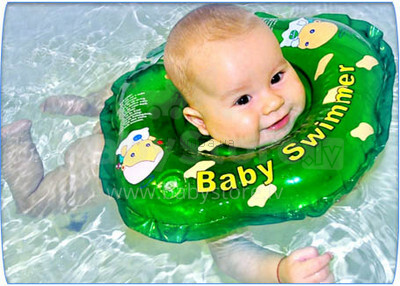 Baby Swimmer -  Детский надувной плавательный круг (на шею для купания)0-24 месяцев (3-12кг)