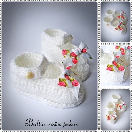 Divas Pekas Handmade Вязанные Детские пинеточки для новорожденных
