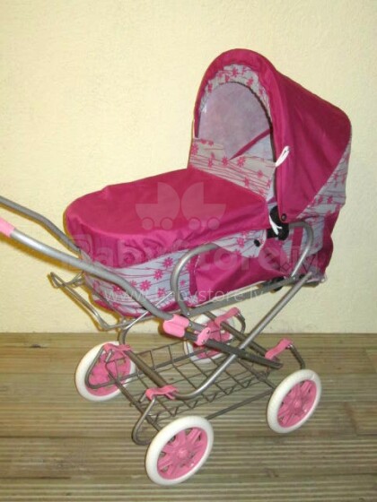 „Wokke Pram Doll“ vežimėlis „Marta Classic“ lėlių vežimėlis su krepšiu
