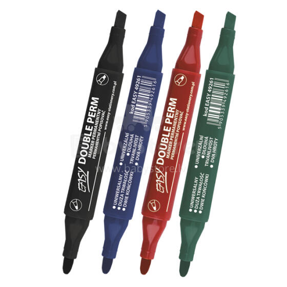 Easy Stationery EASY OFFICE Green 49291 divpusējais flomasters