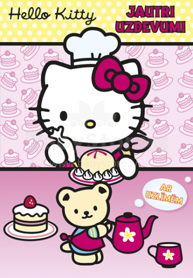 Hello Kitty Jautri uzdevumi ar uzlīmēm