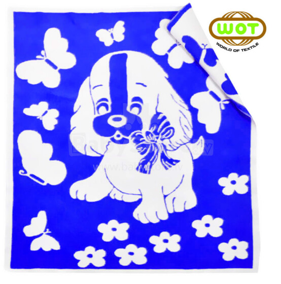 WOT ADXS 003/1074 DOG  Высококачественное Детское Одеяло 100% хлопок 100x118